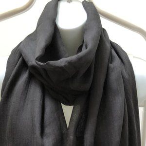 SCARF/STOLE, 100% MODAL, BLACK Colour